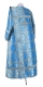 Deacon vestments - Pokrov metallic brocade BG2 (blue-silver) (back), Standard design
