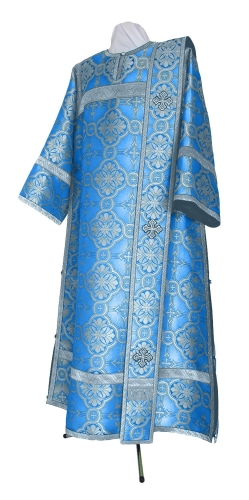 Deacon vestments - metallic brocade BG2 (blue-silver)