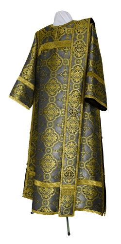 Deacon vestments - metallic brocade BG2 (black-gold)