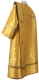 Deacon vestments - Rus' metallic brocade BG2 (yellow-gold) (back), Standard cross design