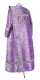 Deacon vestments - Pokrov metallic brocade BG2 (violet-silver) (back), Standard design