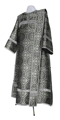 Deacon vestments - metallic brocade BG2 (black-silver)