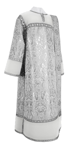 Deacon vestments - metallic brocade BG3 (white-silver)