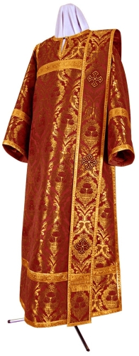 Deacon vestments - metallic brocade BG4 (claret-gold)