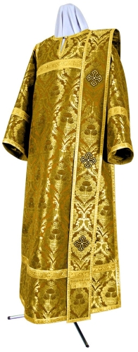 Deacon vestments - metallic brocade BG4 (yellow-gold)