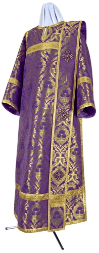 Deacon vestments - metallic brocade BG4 (violet-gold)