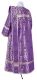 Deacon vestments - Small Vase metallic brocade BG4 (violet-silver) (back), Economy design