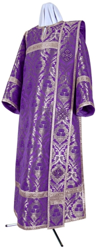 Deacon vestments - metallic brocade BG4 (violet-silver)