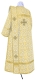 Deacon vestments - Small Vase metallic brocade BG4 (white-gold) (back), Economy design