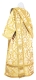 Deacon vestments - Russian Cross metallic brocade BG4 (white-gold) (back), Premium design