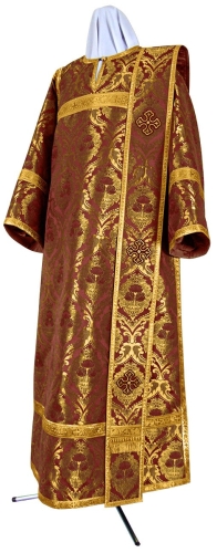Deacon vestments - metallic brocade BG5 (claret-gold)