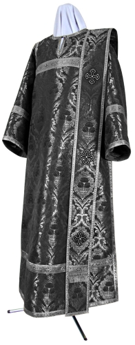 Deacon vestments - metallic brocade BG5 (black-silver)