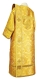 Deacon vestments - Eleon Bouquet metallic brocade BG6 (yellow-gold) (back), Premium design