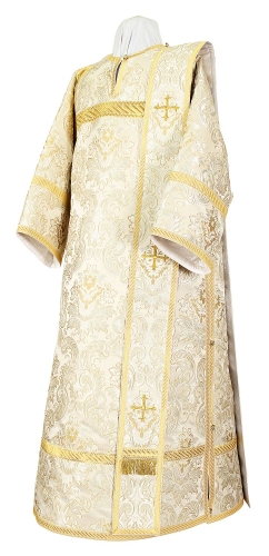 Deacon vestments - metallic brocade BG6 (white-silver)