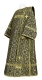 Deacon vestments - Arkhangelsk rayon brocade S2 (black-gold), Standard cross design