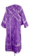 Deacon vestments - Vine Switch rayon brocade S2 (violet-silver) (back), Standard cross design