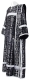 Deacon vestments - rayon brocade S2 (black-silver)