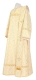 Deacon vestments - Arkhangelsk rayon brocade S2 (white-gold), Standard cross design