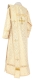 Deacon vestments - Arkhangelsk rayon brocade S2 (white-gold) (back), Standard cross design