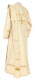 Deacon vestments - Arkhangelsk rayon brocade S2 (white-gold) (back), Standard cross design