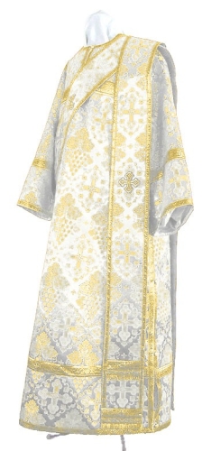 Deacon vestments - rayon brocade S2 (white-gold)