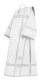 Deacon vestments - Arkhangelsk rayon brocade S2 (white-silver), Standard cross design