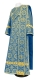 Deacon vestments - Vologda Posad rayon brocade s3 (blue-gold), Standard design