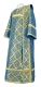 Deacon vestments - Kazan rayon brocade S3 (blue-gold), Standard design