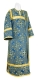 Deacon vestments - Alania rayon brocade s3 (blue-gold), Economy design