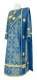 Deacon vestments - Iveron rayon brocade s3 (blue-gold) back, Standard design