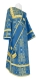 Deacon vestments - Iveron rayon brocade s3 (blue-gold), Standard design