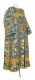 Deacon vestments - Koursk rayon brocade S3 (blue-gold), Standard design