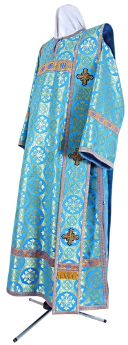Deacon vestments - rayon brocade S3 (blue-gold)