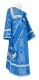 Deacon vestments - Iveron rayon brocade s3 (blue-silver), Standard design