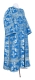 Deacon vestments - Koursk rayon brocade S3 (blue-silver), Standard design