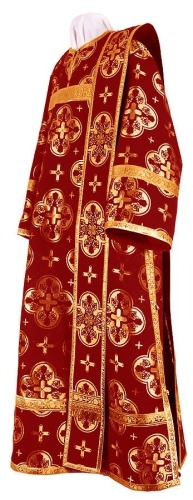 Deacon vestments - rayon brocade S3 (claret-gold)