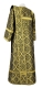 Deacon vestments - Kazan rayon brocade S3 (black-gold) back, Standard design