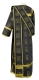 Deacon vestments - Abakan rayon brocade S3 (black-gold) back, Economy design