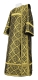 Deacon vestments - Kazan rayon brocade S3 (black-gold), Standard design