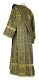 Deacon vestments - Catherine rayon brocade S3 (black-gold) back, Economy design