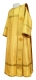 Deacon vestments - Simbirsk rayon brocade S3 (yellow-gold), Economy design