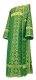 Deacon vestments - Old-Greek rayon brocade S3 (green-gold), Standard design