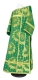 Deacon vestments - Nativity Star rayon brocade S3 (green-gold), Standard design