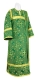 Deacon vestments - Alania rayon brocade S3 (green-gold), Economy design