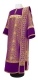 Deacon vestments - Corinth rayon brocade S3 (violet-gold) with velvet inserts,, Standard design