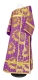 Deacon vestments - Nativity Star rayon brocade s3 (violet-gold), Standard design