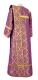 Deacon vestments - Kazan rayon brocade S3 (violet-gold) back, Standard design