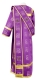 Deacon vestments - Abakan rayon brocade s3 (violet-gold) back, Economy design