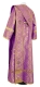 Deacon vestments - Vasiliya rayon brocade s3 (violet-gold) back, Standard design