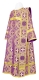 Deacon vestments - St. George Cross rayon brocade S3 (violet-gold), Economy design
